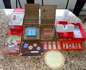 Lot Osmo Educational Games & Base Detective, Pizza, Genius Word & Number Tiles