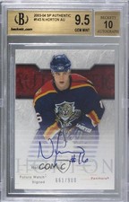 2003 SP Authentic Future Watch /900 Nathan Horton #143 BGS 9.5 GEM MINT Auto 1x1