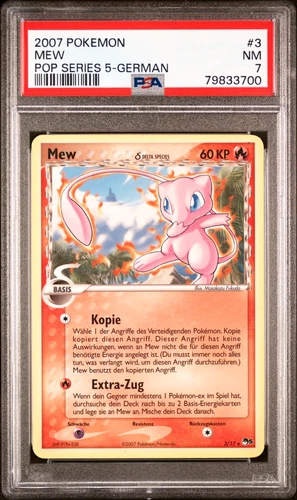 2007 | Mew 3/17 | POP Series 5 | GERMAN | Regular | Pokemon | PSA 7