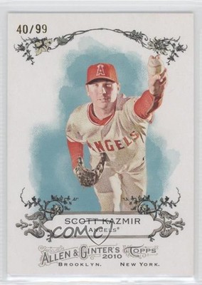 2010 Topps Allen & Ginter's Rip Cards Ripped 40/99 Scott Kazmir #RIP-RC71 3f5
