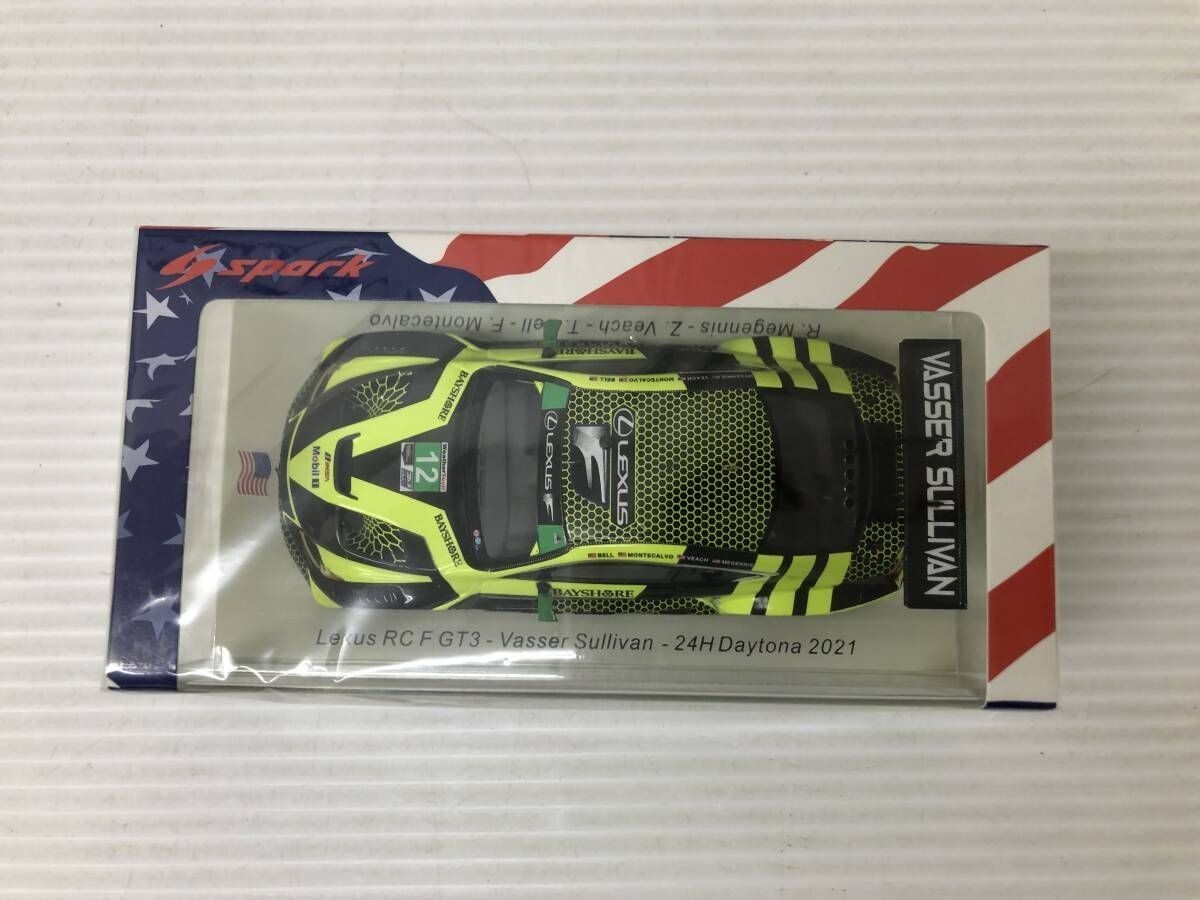 ミニカー Lexus RC F GT3 AIM Vasser Sullivan SPARK 1/43 Lexus RC F GT3 AIM Vasser Sullivan Diecast Model