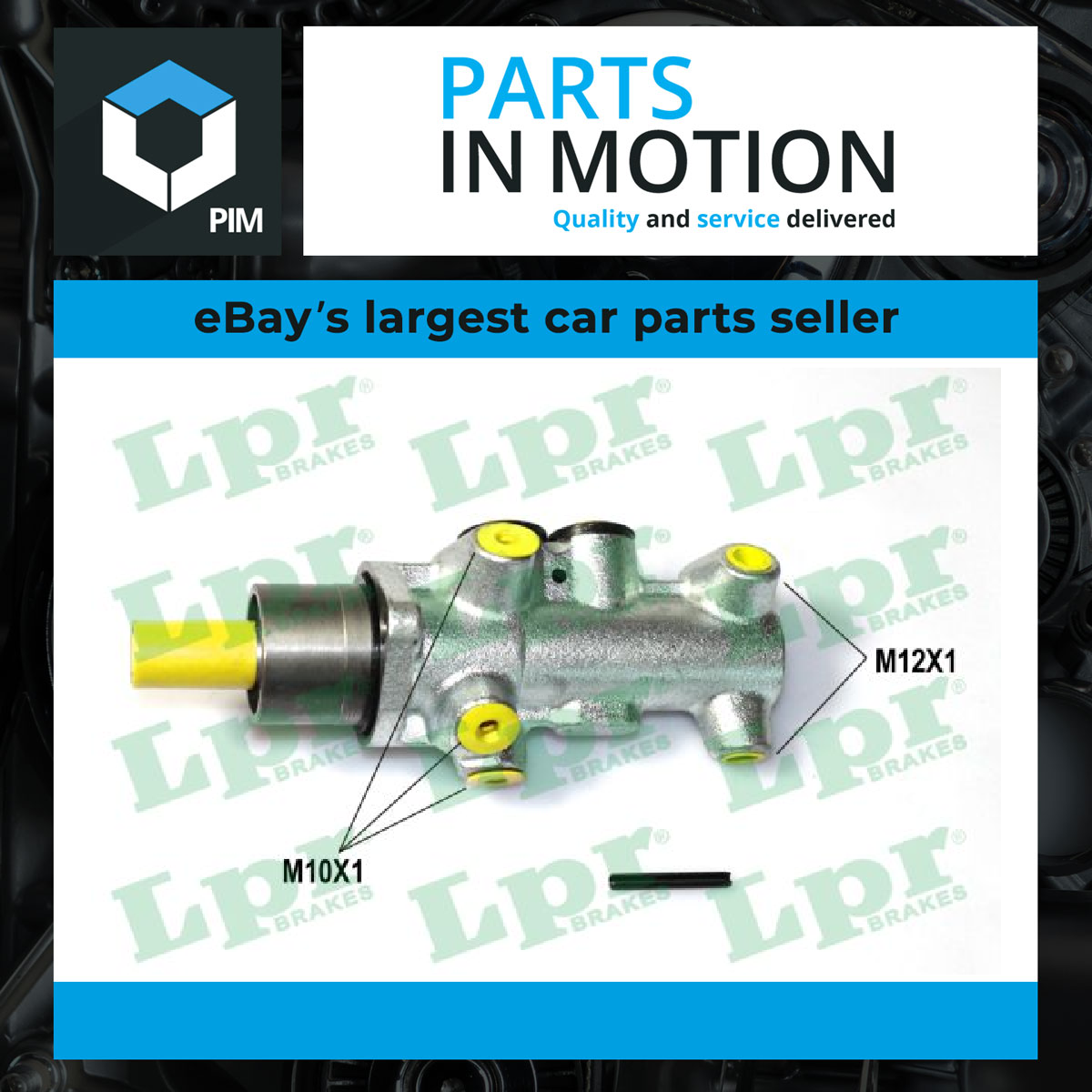 Fits LPR LPR1317 Brake master cylinder 1317 Brake master cylinder (25,4mm/23,81 - Image 27