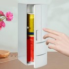 USB Mini Fridge Cooler Warmer Holds 2 Can Multifunctional Portable Mini