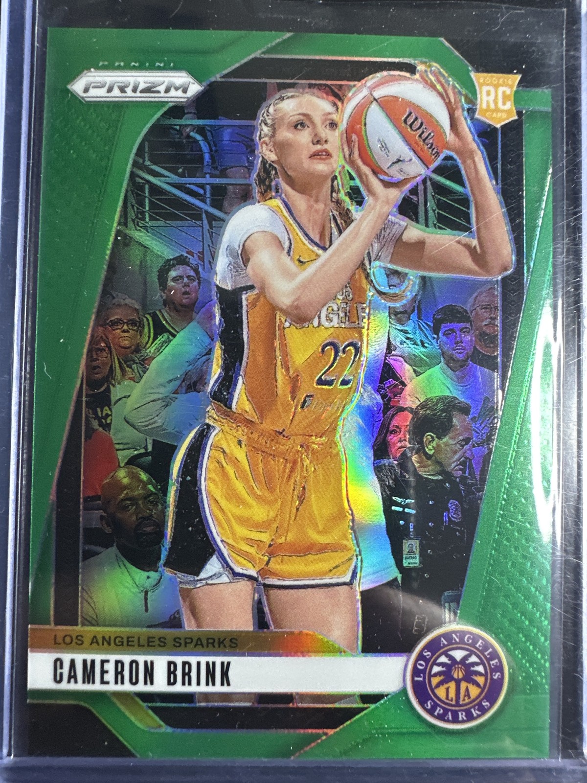 2024 Panini Prizm WNBA #127 Cameron Brink Green Prizms