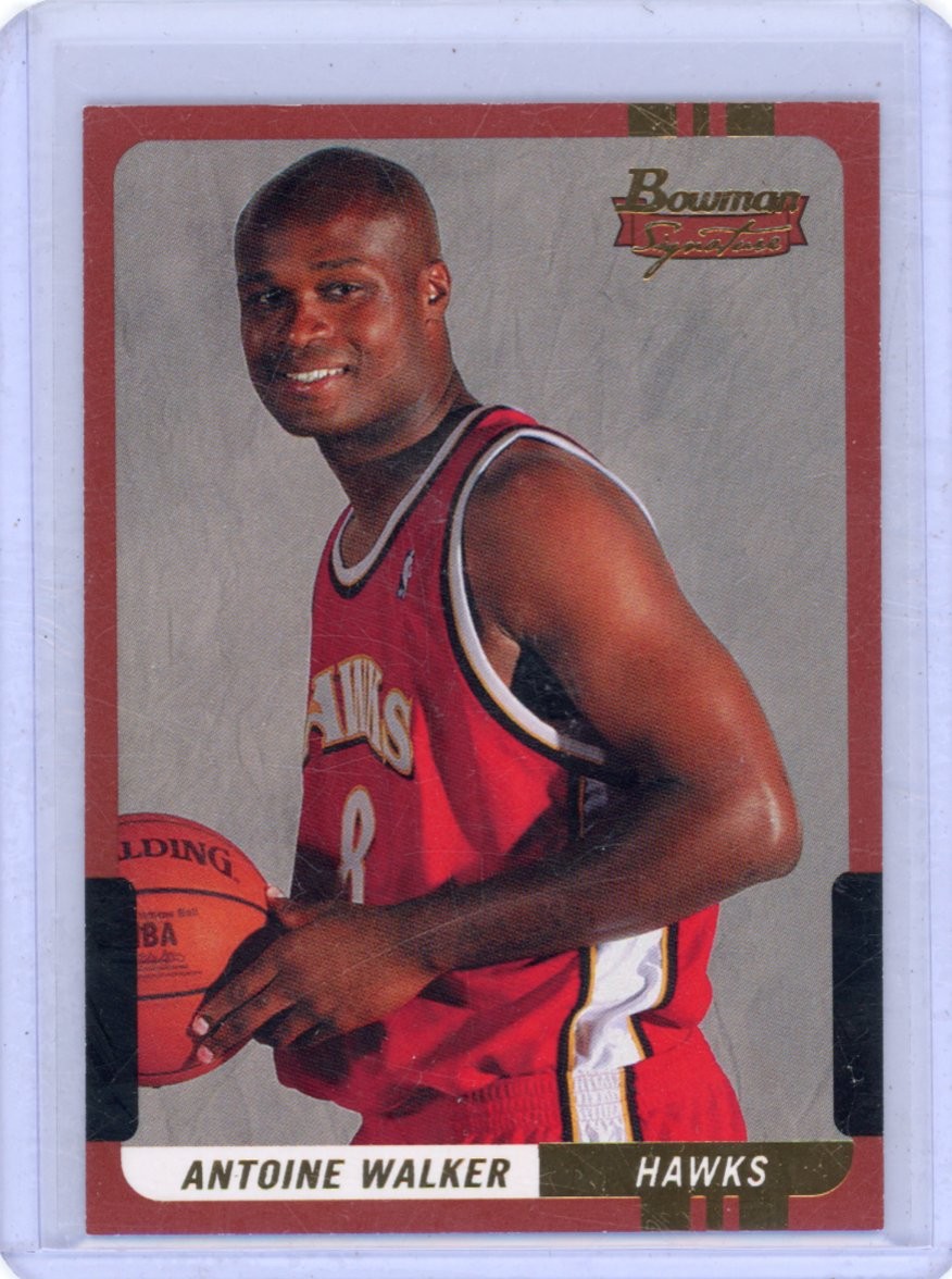 2004-05 Bowman Signature Antoine Walker 169 #/169 Atlanta Hawks