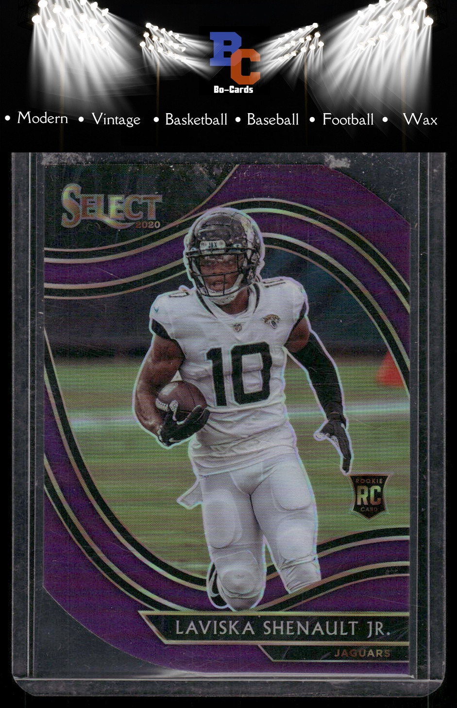 2020 Panini Select #359 Laviska Shenault Jr. Purple Prizm Die Cut