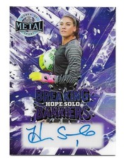 2025 LEAF METAL WOMEN OF SPORT HOPE SOLO BREAKING BARRIERS PURPLE AUTOGRAPH #6/6