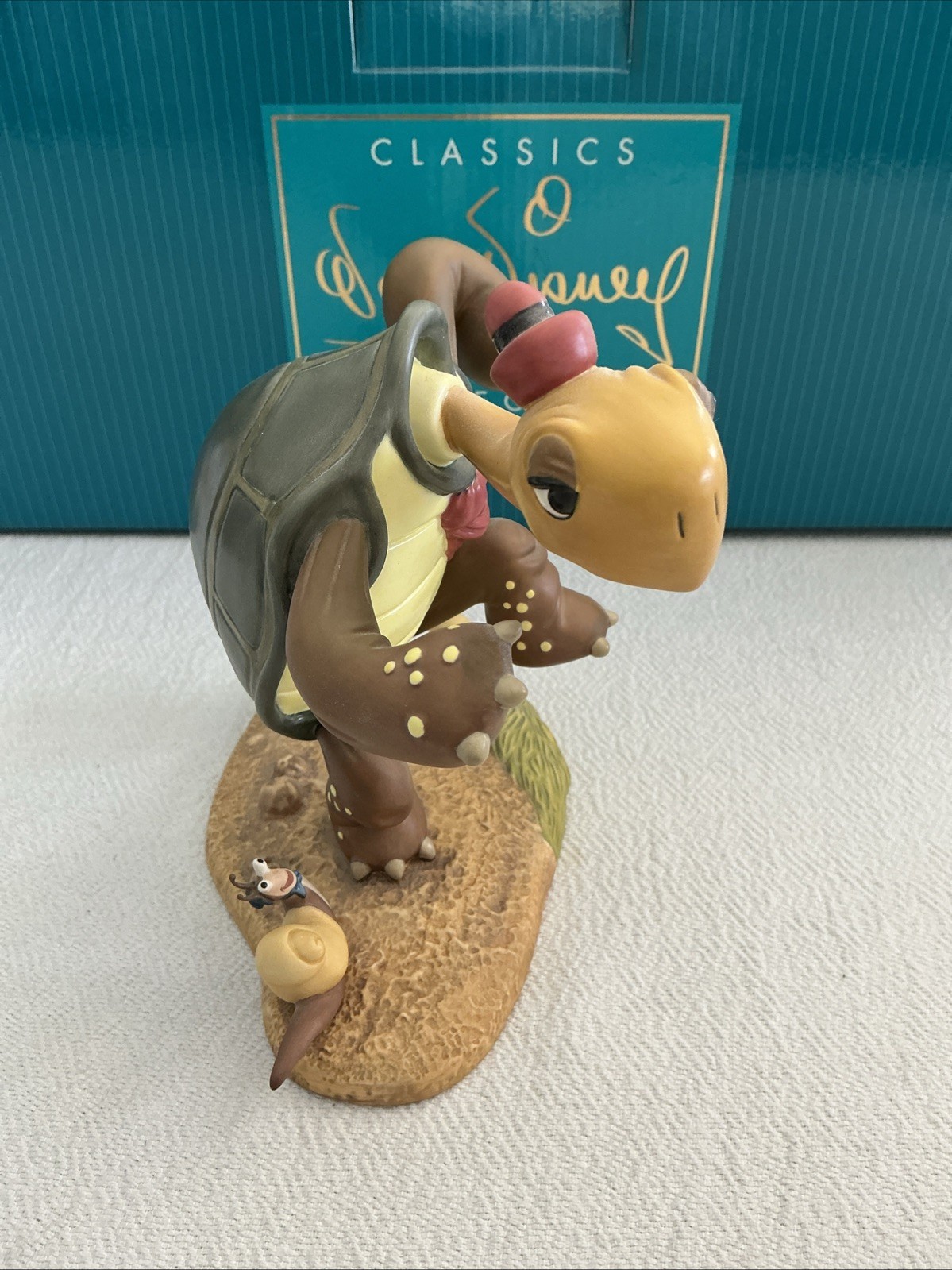 WDCC Artist Signed Tortoise and the Hare “Slow But Sure” & “The Blue Streak”Read