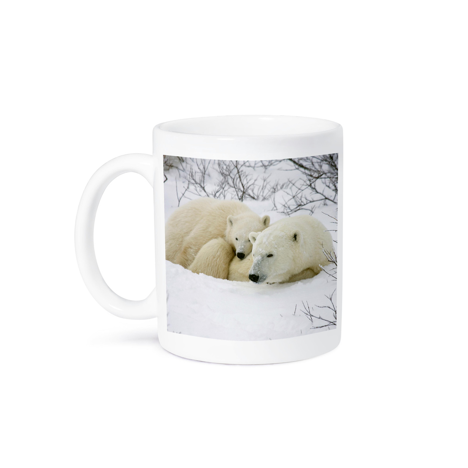 Polar Bear & Cub Churchill Manitoba Canada 11 oz Mug