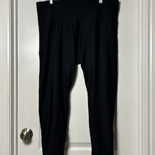 Old Navy Black Extra High Rise Waisted PowerSoft Boundless 7/8 Pocket Leggings