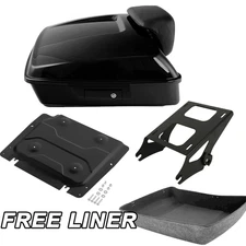 Chopped Trunk Backrest Mount Base Plate Fit For Harley Electra Glide 14-Up