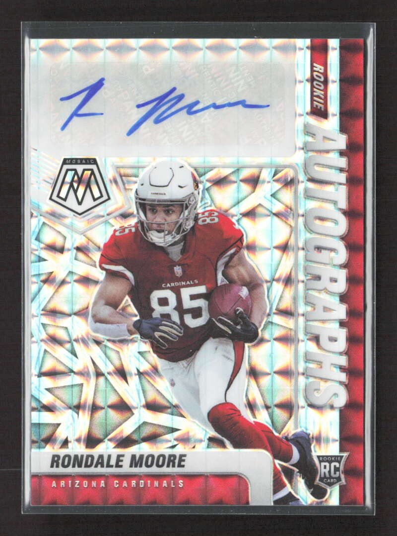 2021 Panini Mosaic Rondale Moore Rookie Auto Mosaic Prizm RC DV9787