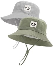 Baby Sun Hat with Smile Face for Toddler Boys Girls UPF 50 Summer Bucket Hat