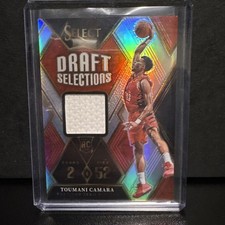 TOUMANI CAMARA 2023-24 SELECT DRAFT SELECTIONS ROOKIE PATCH SILVER RC
