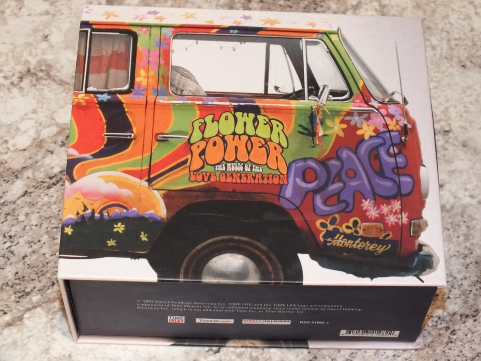 TIME LIFE FLOWER POWER ~ Music Of The Love Generation 2007 10 Disc CD Box Set - Image 2 of 3