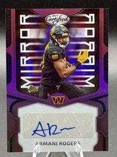 2023 Panini Certified - Mirror Signatures Armani Rogers #MS100 Pink 35/75 (AU)