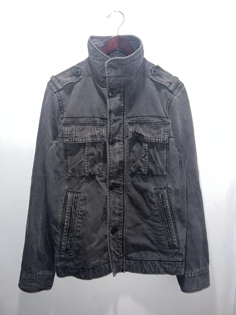 Abercrombie & Fitch Military Jacket Solid Coats, Jackets & Vests