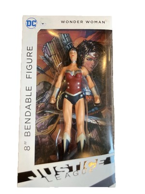 WONDER WOMAN JUSTICE LEAGUE 8 Inch BENDABLE FIGURE - NJ Croce DC Co. ''BRAND NEW''