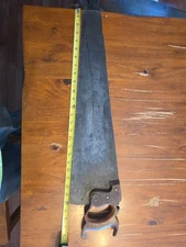 Rare 27" Skenandoah Cheif 7 Tpi WARRANTED HAND SAW Superior Etch Shenandoah 