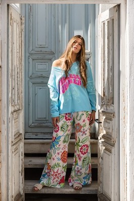Grace Sweatshirt endless summer Lightblue-Neonpink Gr.XS,M,L VP 159,00  
