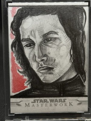 Star Wars Topps Masterwork 1/1 Sketch Kylo Ren by Artist Ruruis Vard