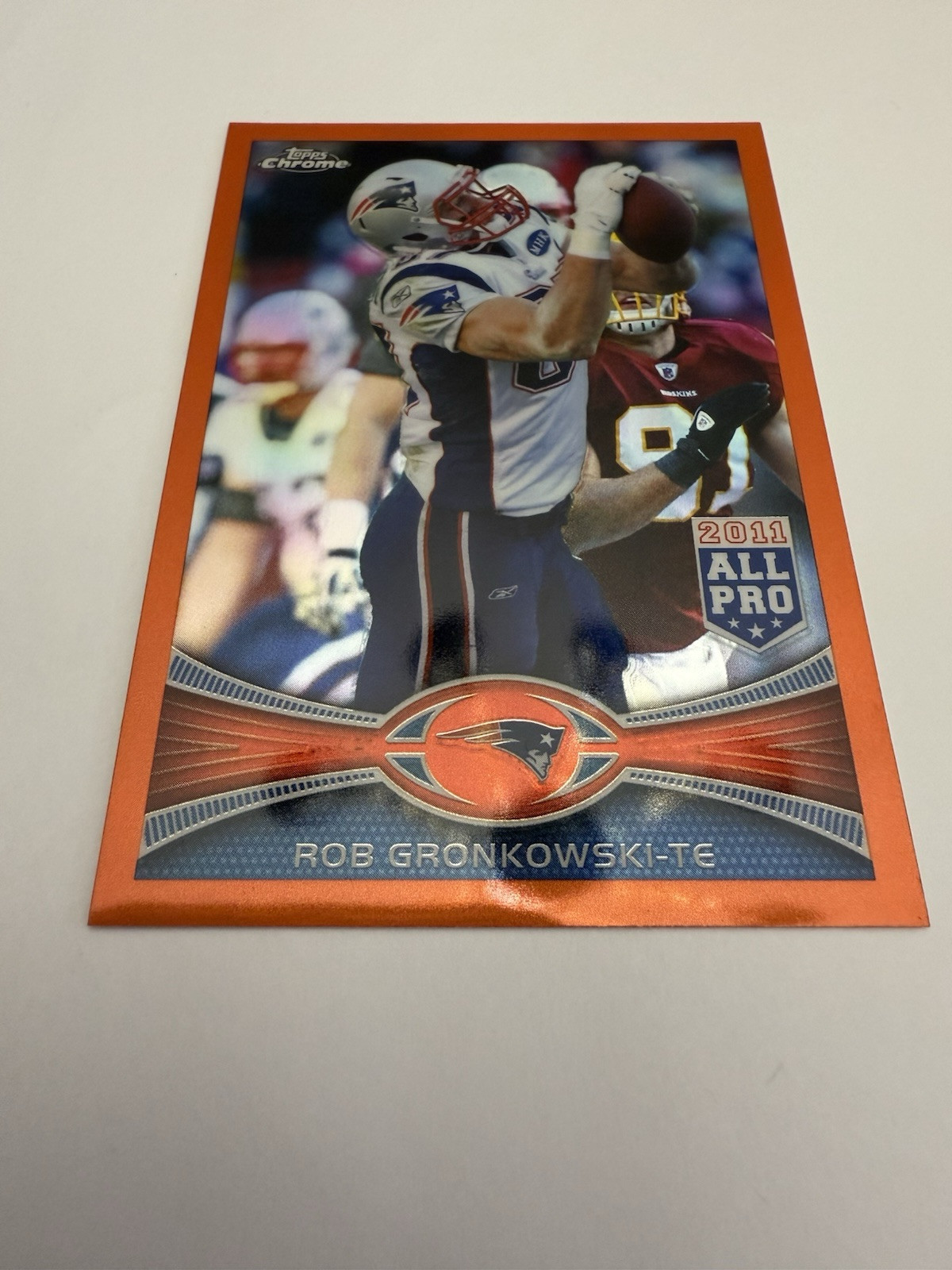 2012 Topps Chrome All-Pro Orange Refractor #12 Rob Gronkowski Patriots