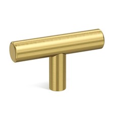 10 Pack Gold Cabinet Knobs Brushed Brass Cabinet Knobs, 2Inch