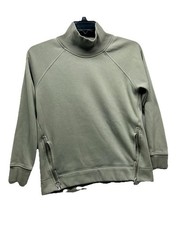 Athleta Women's Green Polyester Blend Mock Neck XS Sweatshirt B6 