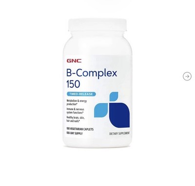 GNC B-Complex 150 Timed-Release 100 Vegetarian Caplets