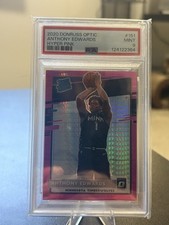 2020 Donruss Optic Anthony Edwards Hyper Pink PSA 9