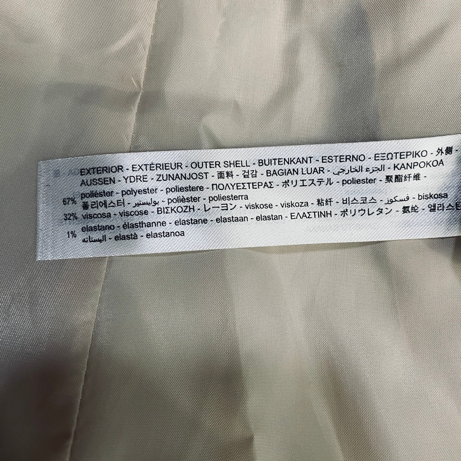 Zara Basic Blazer Single Button Collarless Woven … - image 10