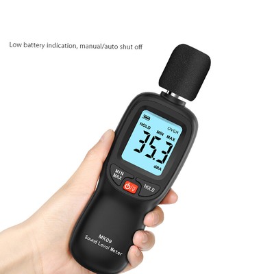 Misuratore Di Livello Sonoro Decibel Con Display LCD 13 Pollici - Misura Suono, Temperatura, Umidità, Allarme