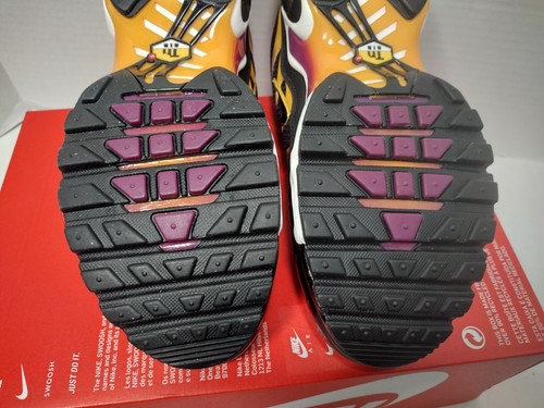 Nike Air Max Plus DX2663-001 size 10 Black University Gold Viotech Purple - Picture 8 of 10