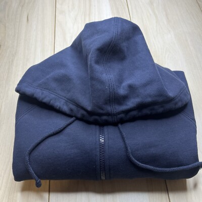 Mott & Bow Full Zip Hoodie 100% Cotton Pockets Black Mens Size Small