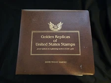 First Day Of Issue:  Golden Replicas of United States Stamps 22kt Gold foil