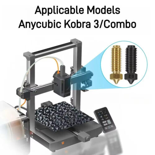 Für Anycubic Kobra 3 Düse Messing gehärteter Stahl 3D Drucker Vulkan Düsen - Bild 2 von 16