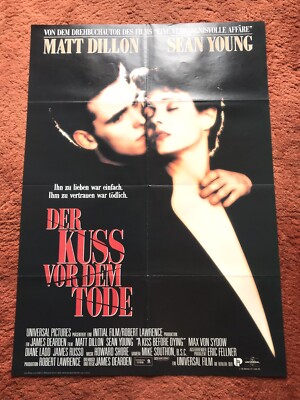 Der Kuss vor dem Tod Kinoplakat Poster A1, Matt Dillon, Sean Young