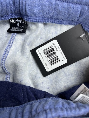 Hurley Boy's Youth Multi Color Fleece Joggers Sweatpants M Thunder Berry Heather - Picture 3 of 9