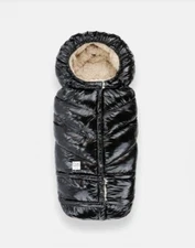 7am Enfant 212 Evolution Extendable Footmuff Blanket - Black Polar Plus - 6m-4T