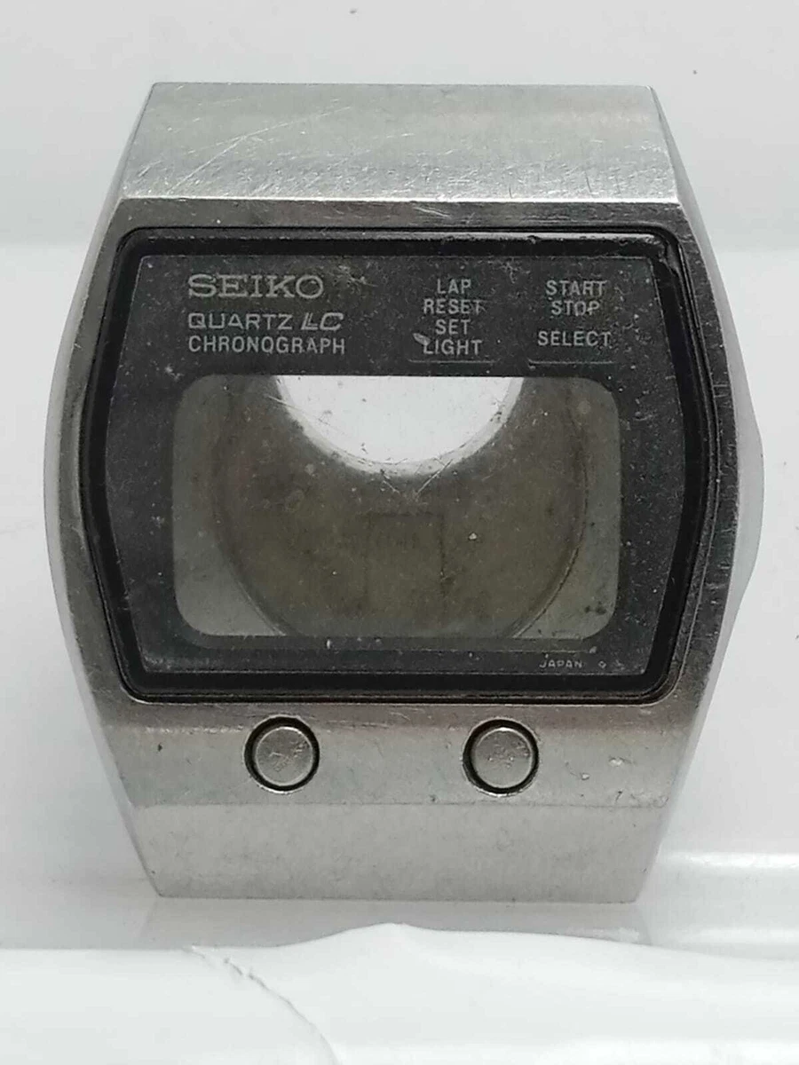 Seiko Quartz LC 0634-5009 Chronograph Vintage Watch Case For Parts