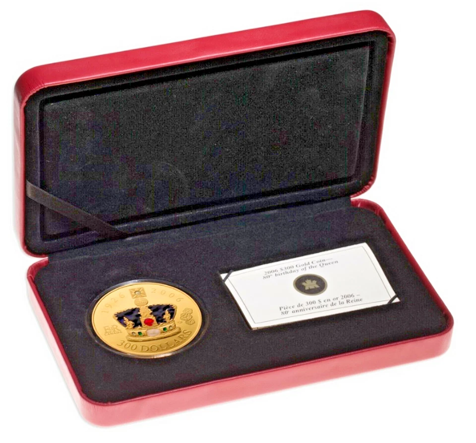 "80th Birthday of the Queen" - 14-kt Goldmünze   PP  60g   Kanada 2006 - Bild 3 von 4