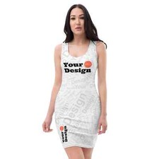 Custom Print Womens Stretch Fit Bodycon Dress
