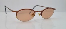 Vintage Imago Antai Bronze Oval Half-Rim Sunglasses Germany FRAMES ONLY