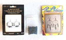 Wire Bead Earring Kits Dream Catcher, Feather Beads, Ancient Treasures 3 pc Lot