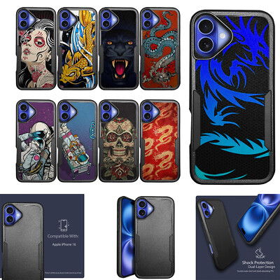 For [Apple iPhone 16 PLUS][HYBRID ARMOR][Dual Two Piece Case]