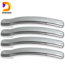4Pcs Chrome Door Handle Lever Covers Trims for 2001-2006 Chevrolet Silverado
