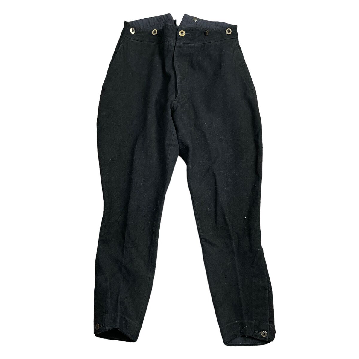 Vintage 1930s Wool Buckle Back Calvary Riding Pants Button Vintage 1930s Wool Buckle Back Calvary Riding Pants Button