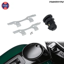 Fuel Door Latch Push Button Gas Oil Cap Tank Fit For Harley FLHT Touring 1992-23