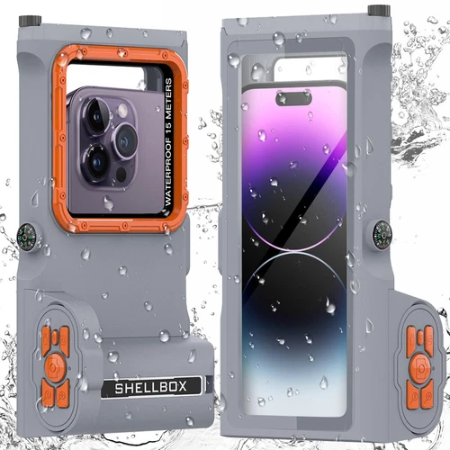 Waterproof Camera Phone Case Cover for iPhone 16 15 14 Galaxy S24 S23 Ultra S25+