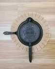 GRISWOLD Cast Iron #8 Waffle Iron w/ Base Patent 151 N, 154 A RESTORED